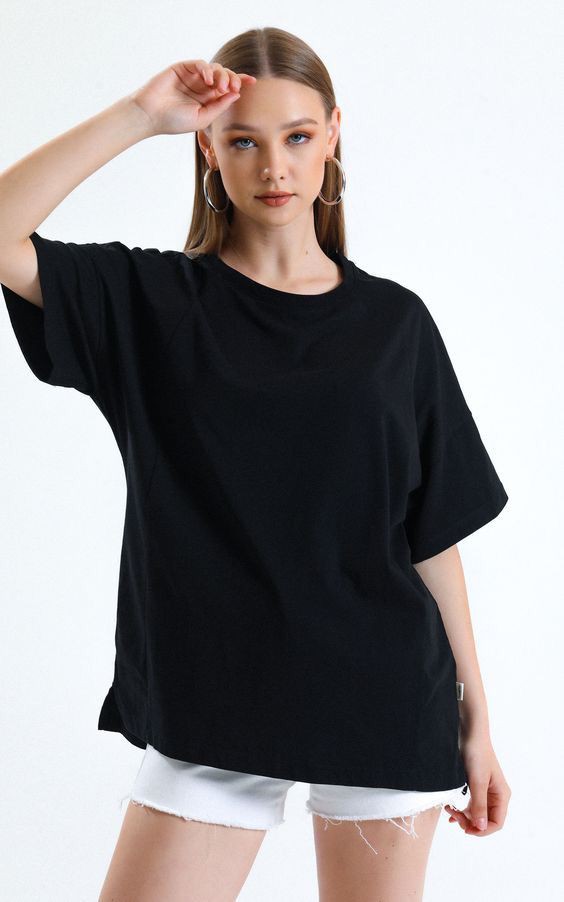100% Pure Cotton 260GSM OVERSIZED BLACK TSHITS LOVENOCH