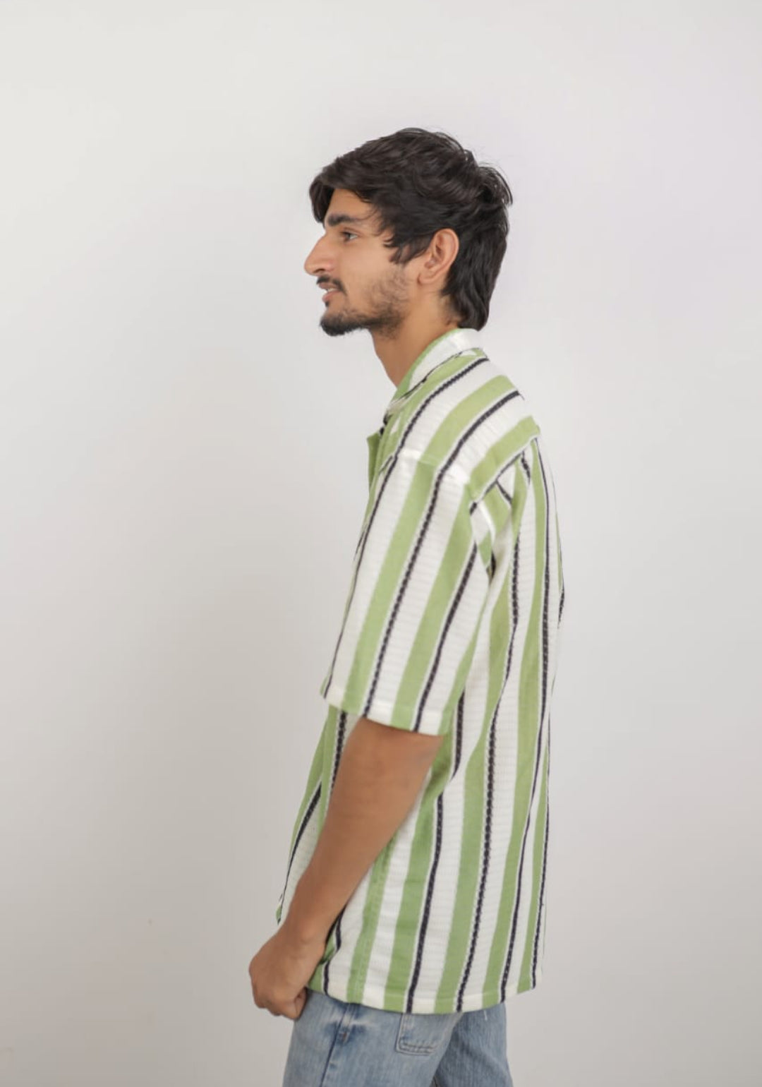 Men Relaxed Fit Striped Casual Shirt LOVENOCH