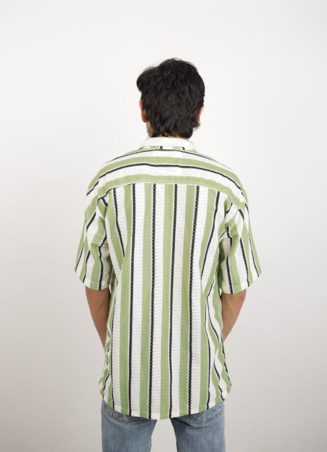 Men Relaxed Fit Striped Casual Shirt LOVENOCH